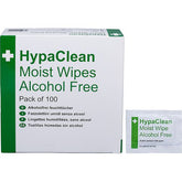 HypaClean Moist Wipes Alcohol Free (Pack 100)
